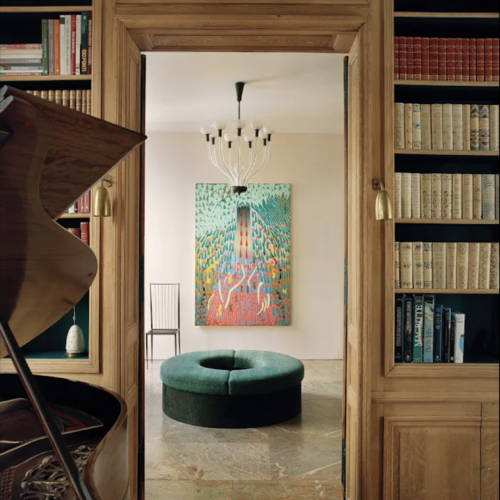 Paris, Salon bibliothèque - par Pierre Yovanovitch