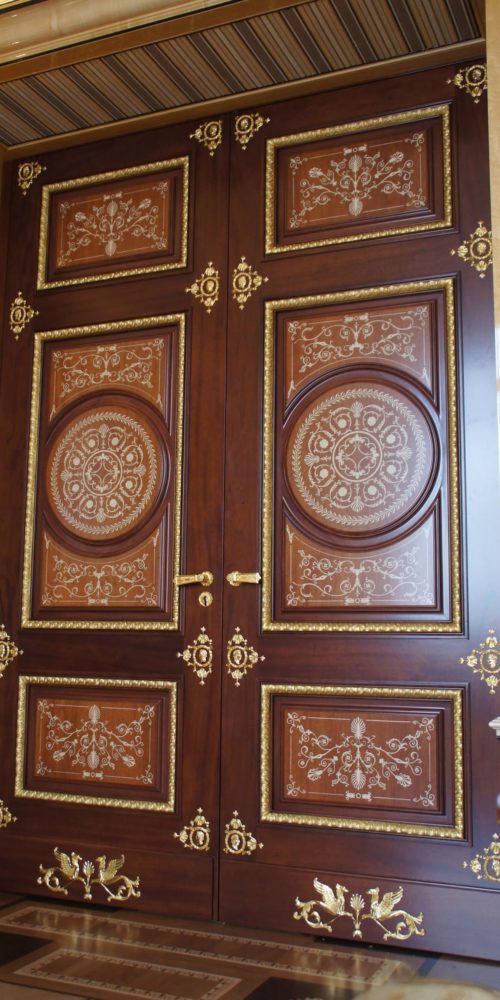 Geneva (Switzerland) - Inlaid door of a Russian salon